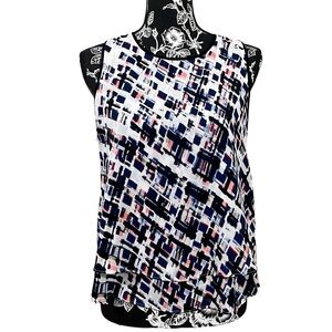 White House Black Market Double layer Blouse